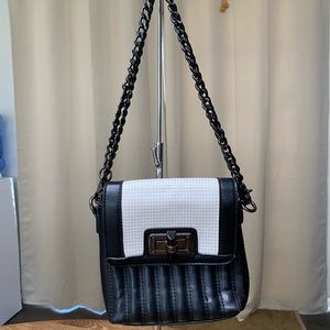 Vintage Turn Lock Faux Leather Mini Bag